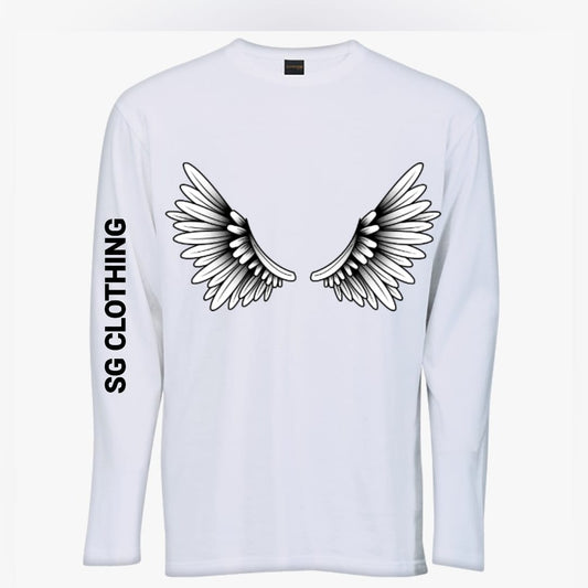 2XL Angel Wings Long Sleeve